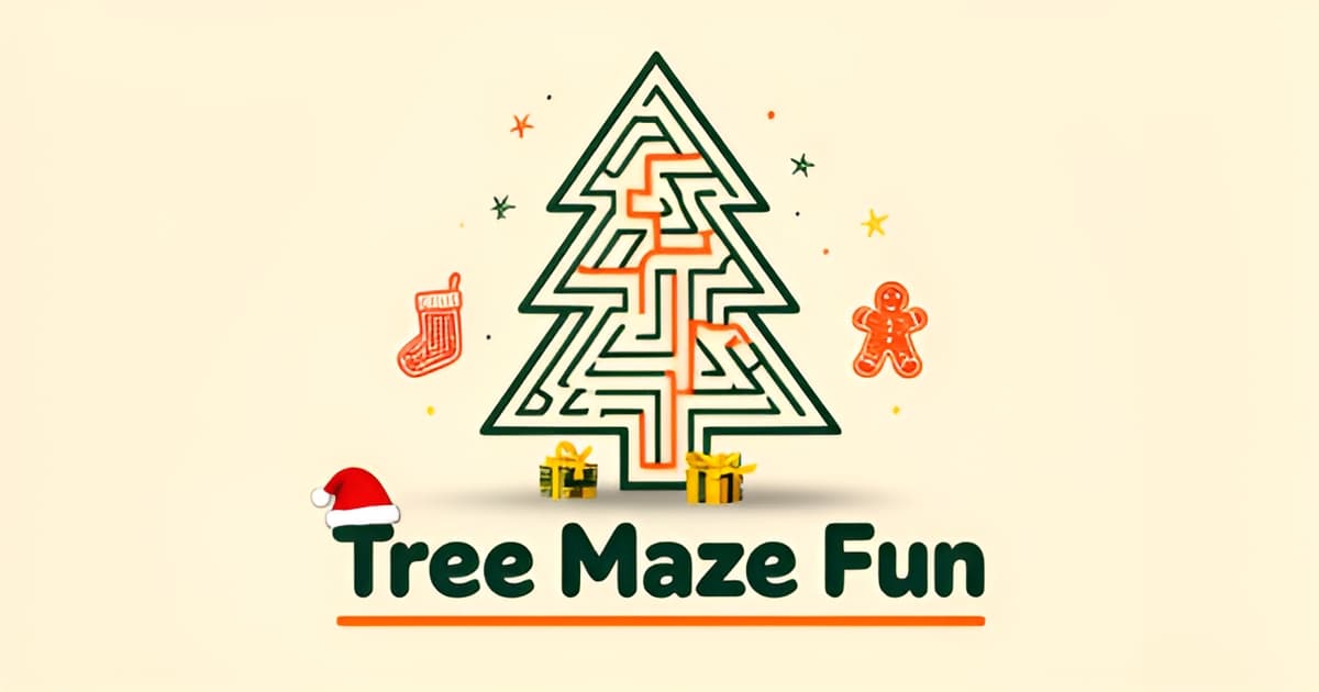 Christmas Tree Maze and More: Free Printable Christmas Mazes in Holiday Shapes