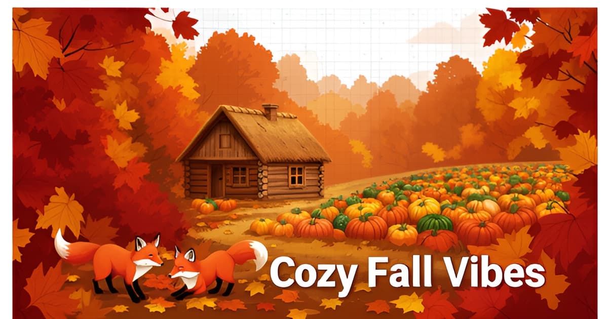 Fall Color by Number for Adults: Cozy Autumn Scenes to Print Free