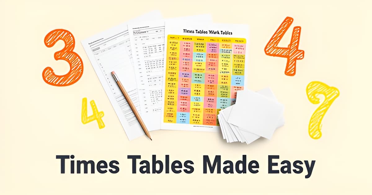 The 3 and 4 Times Tables: Easy Tricks and Printable Practice
