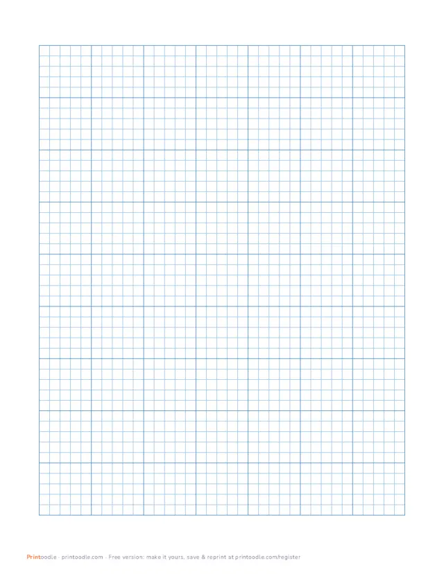Graph Paper Printable printable sample
