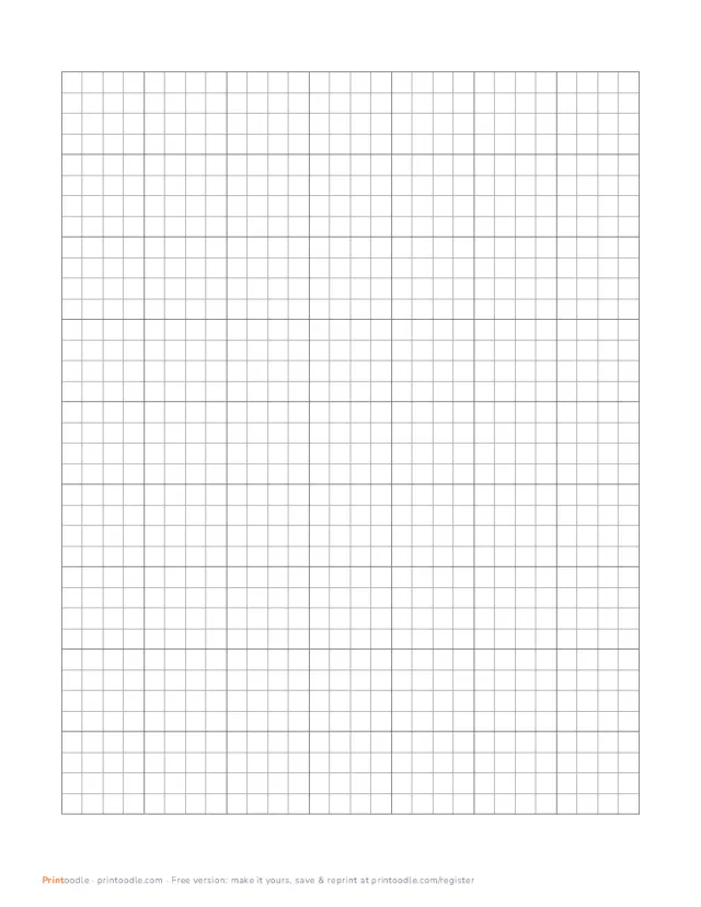 Graph Paper printable sample