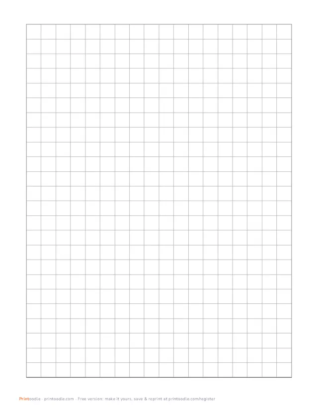 Grid Paper printable sample