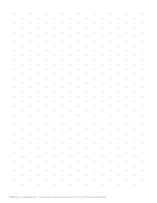 Isometric Dot Paper printable sample