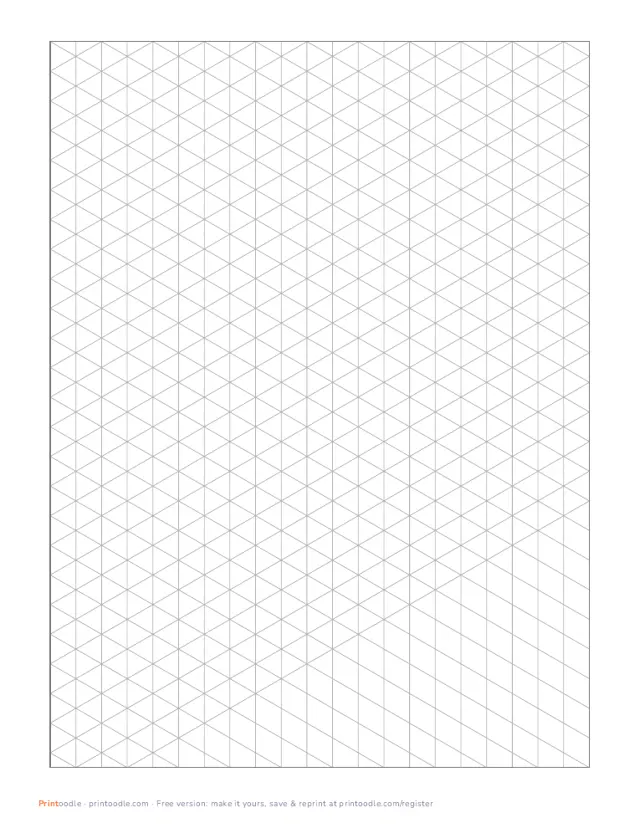 Isometric Paper printable sample